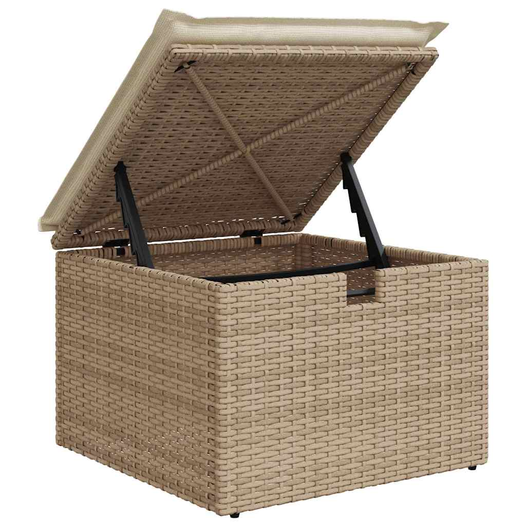 Garten-Sofa-Set 8 pcs Beige und Creme 287.5 x 122.5 x 85 cm